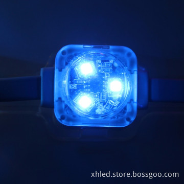 BLUE Factory Price Waterproof IP670.75W CE RoHS DMX512 SMD3535 DC12V 25mm LED Pixel Light